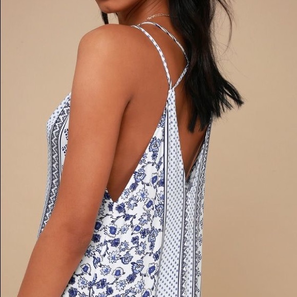 Swift & Shore Blue & White Midi Dress - Picture 3 of 8